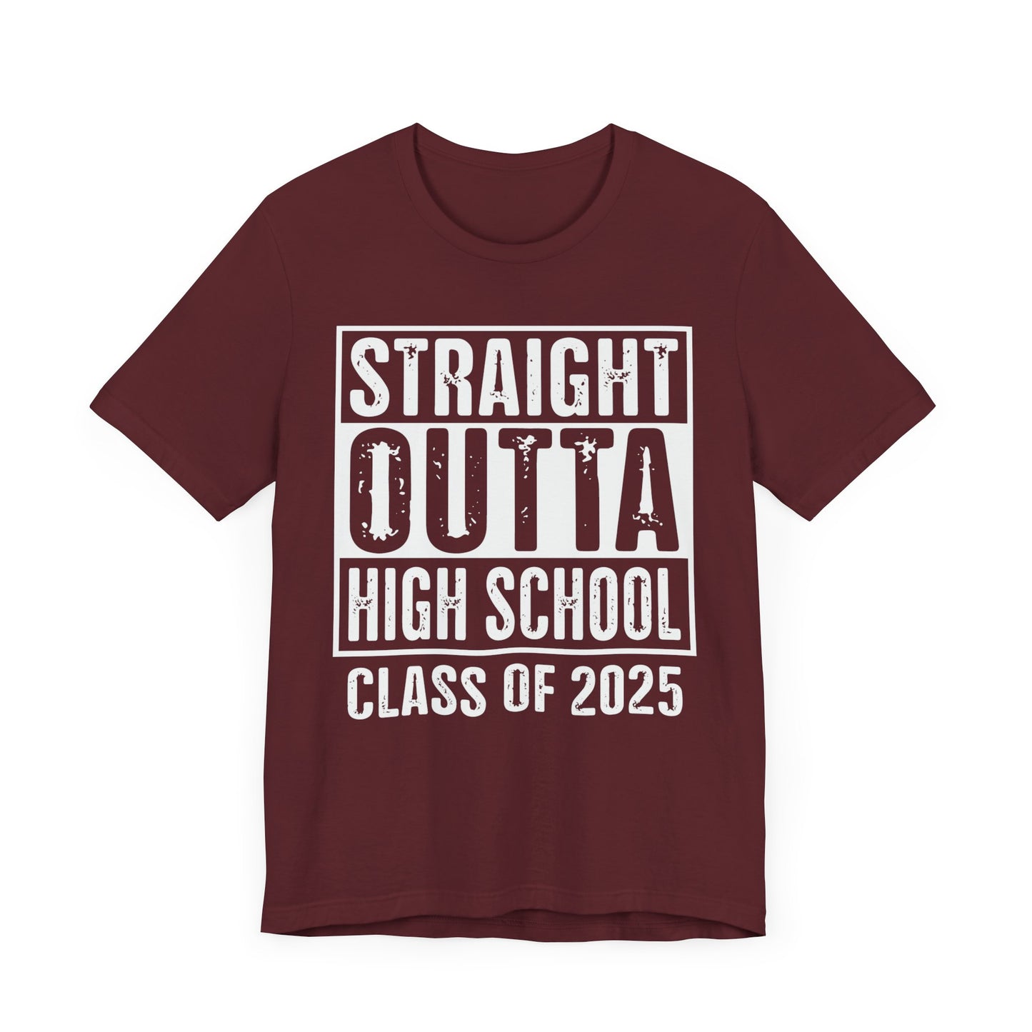 Straight Outta High School Unisex Jersey Short Sleeve Tee