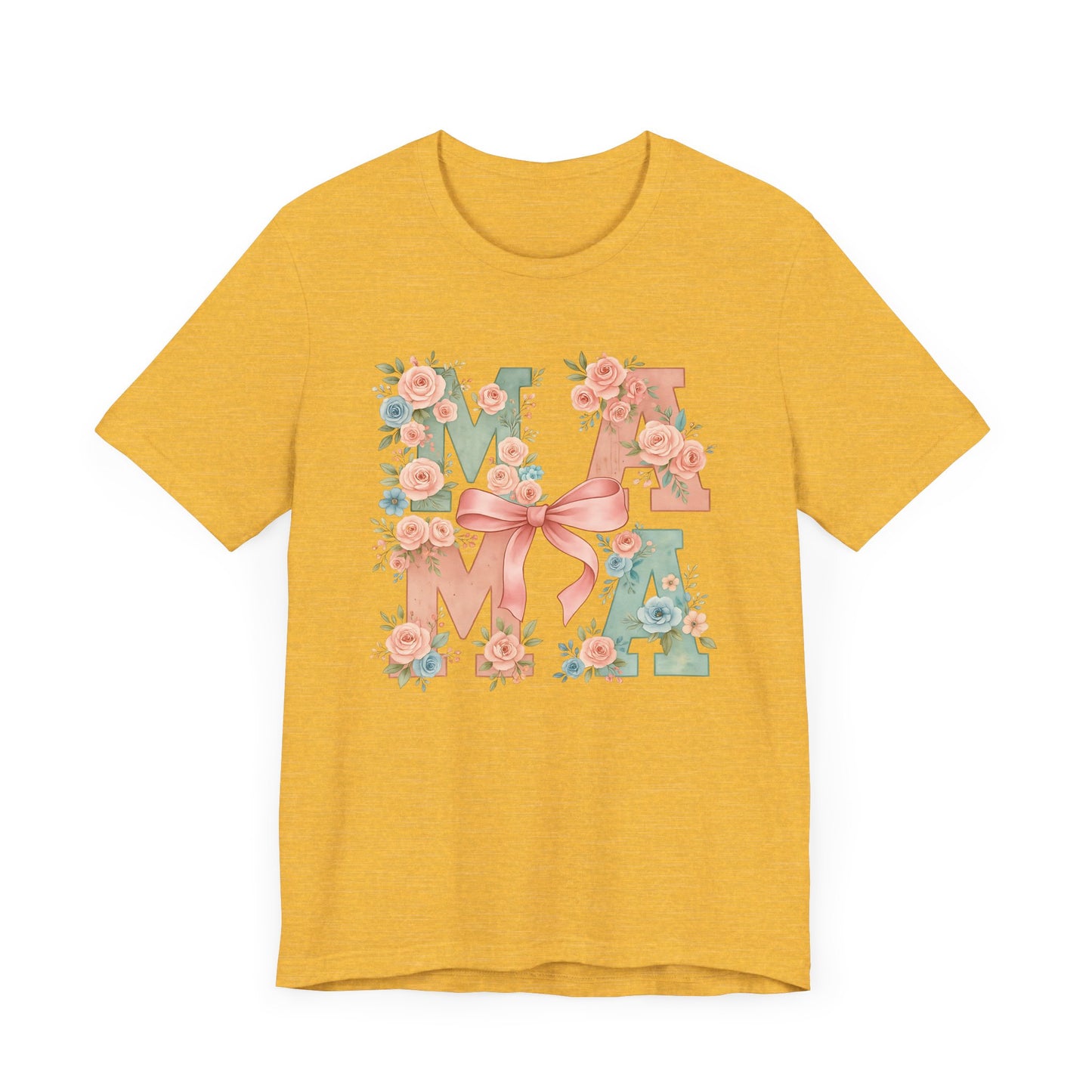 Rose floral Mama Tee Gift for Moms, Casual Summer Top, Boho Style Apparel, Unique Mother's Day Gift