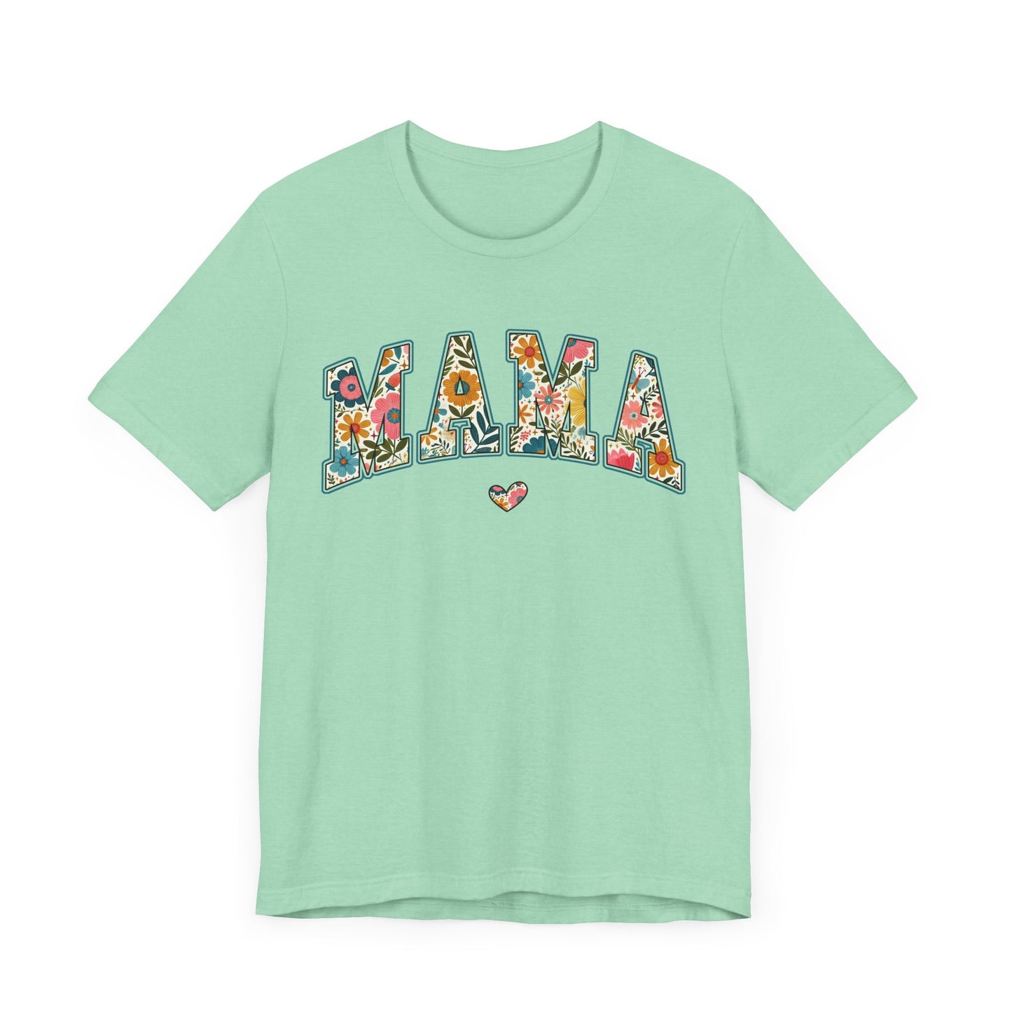 Boho Floral Mama Tee Gift for Moms, Casual Summer Top, Boho Style Apparel, Unique Mother's Day Gift
