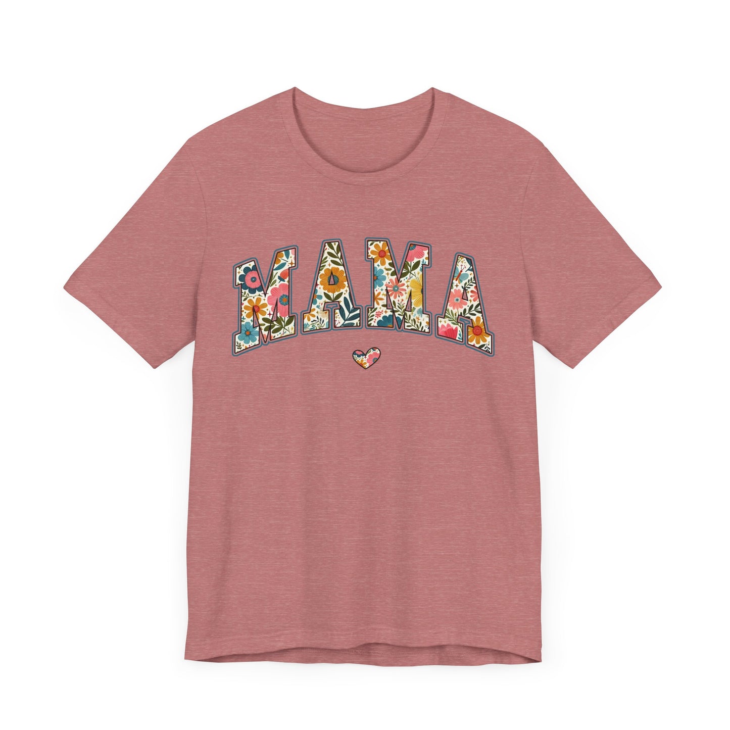 Boho Floral Mama Tee Gift for Moms, Casual Summer Top, Boho Style Apparel, Unique Mother's Day Gift