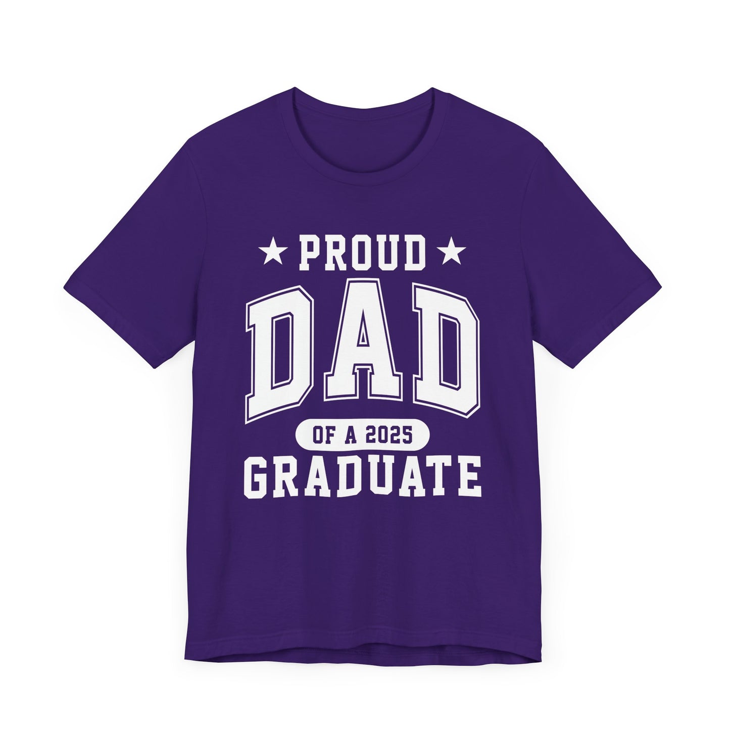 Proud Dad Graduation Tee, Cute Graduation Gift, Unisex Short Sleeve Shirt, Family Celebration Apparel, Step Parent Pride T-Shirt