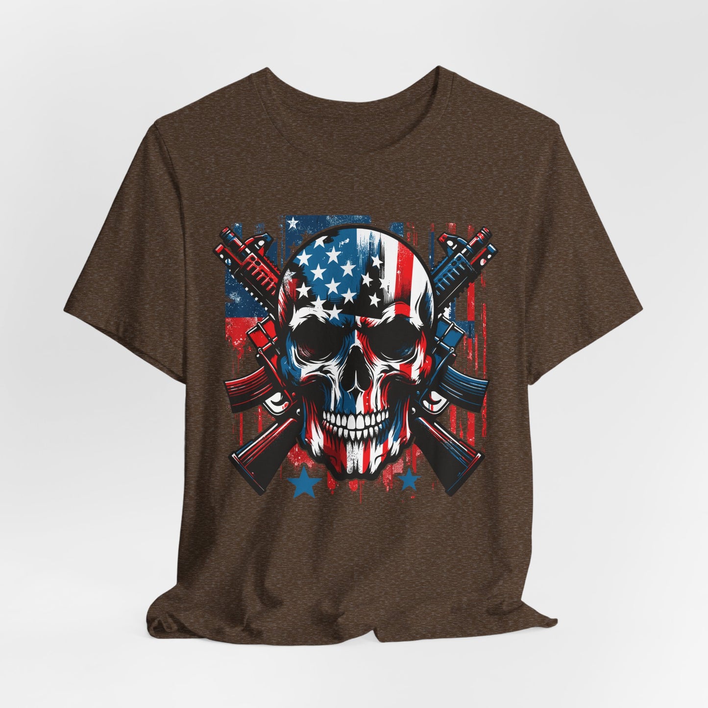 Skull and Cross Guns Memorial Day Tee