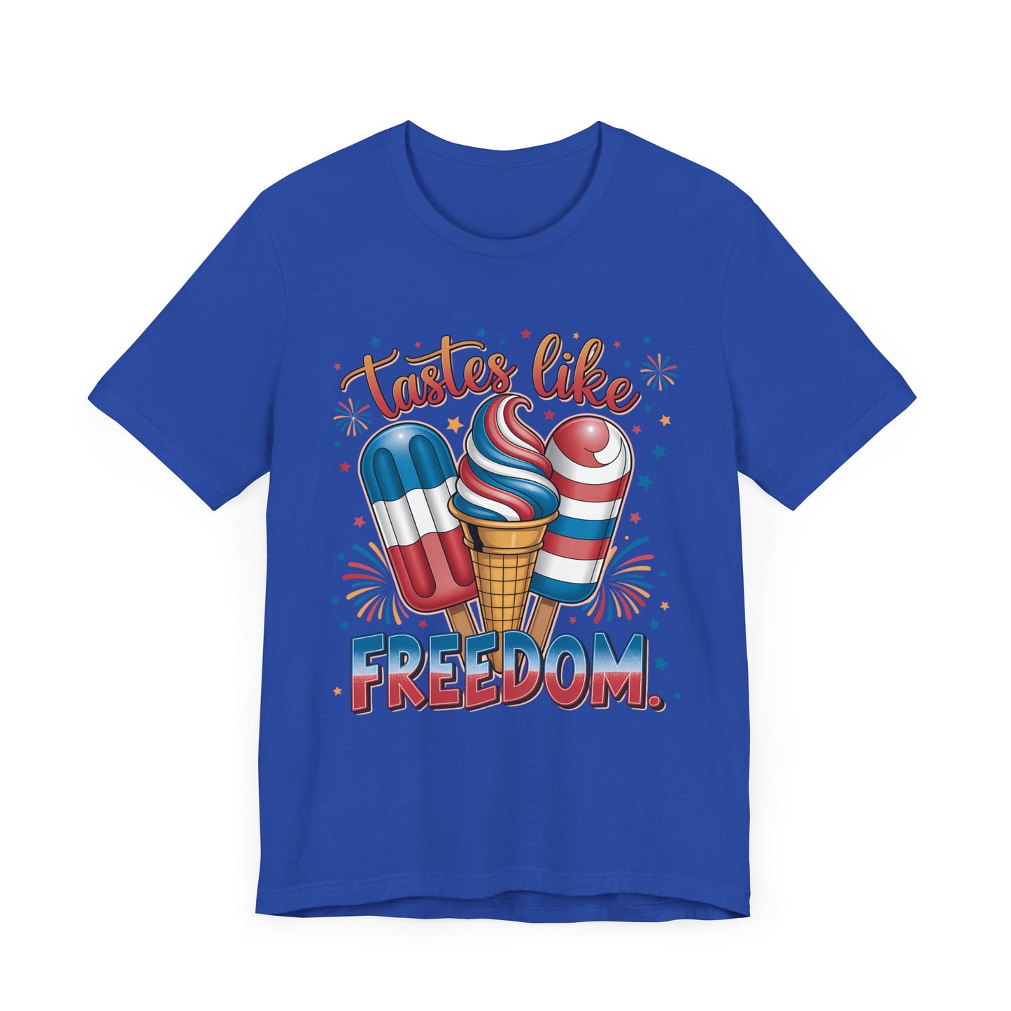 Taste Like Freedom Patriotic Graphic Tee, Fun Summer T-Shirt, Holiday Apparel, 4th of July Shirt