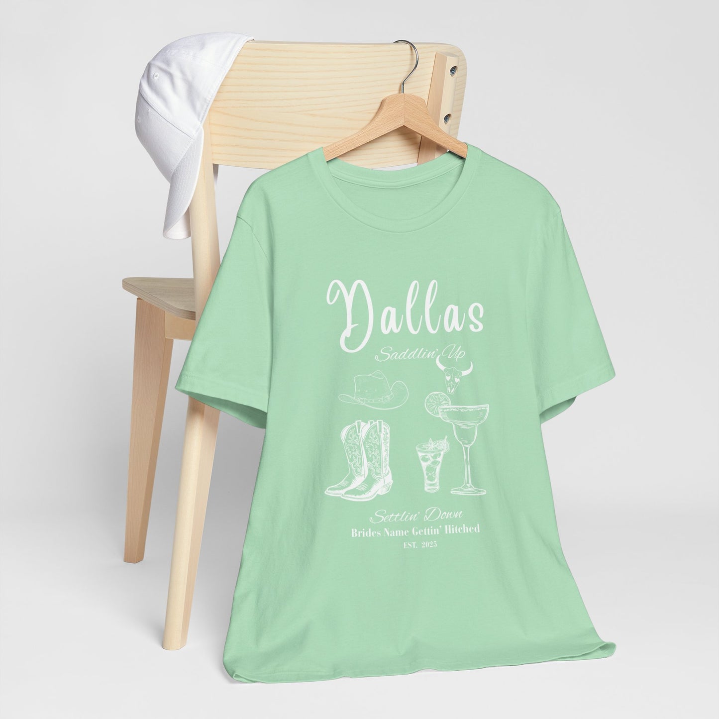 Dallas Bachelorette Party Tee, Fun Vacation Shirt, Girls Night Out, Bride Tribe Apparel, Girls Trip, Nashville Wedding (One Shirt Only)