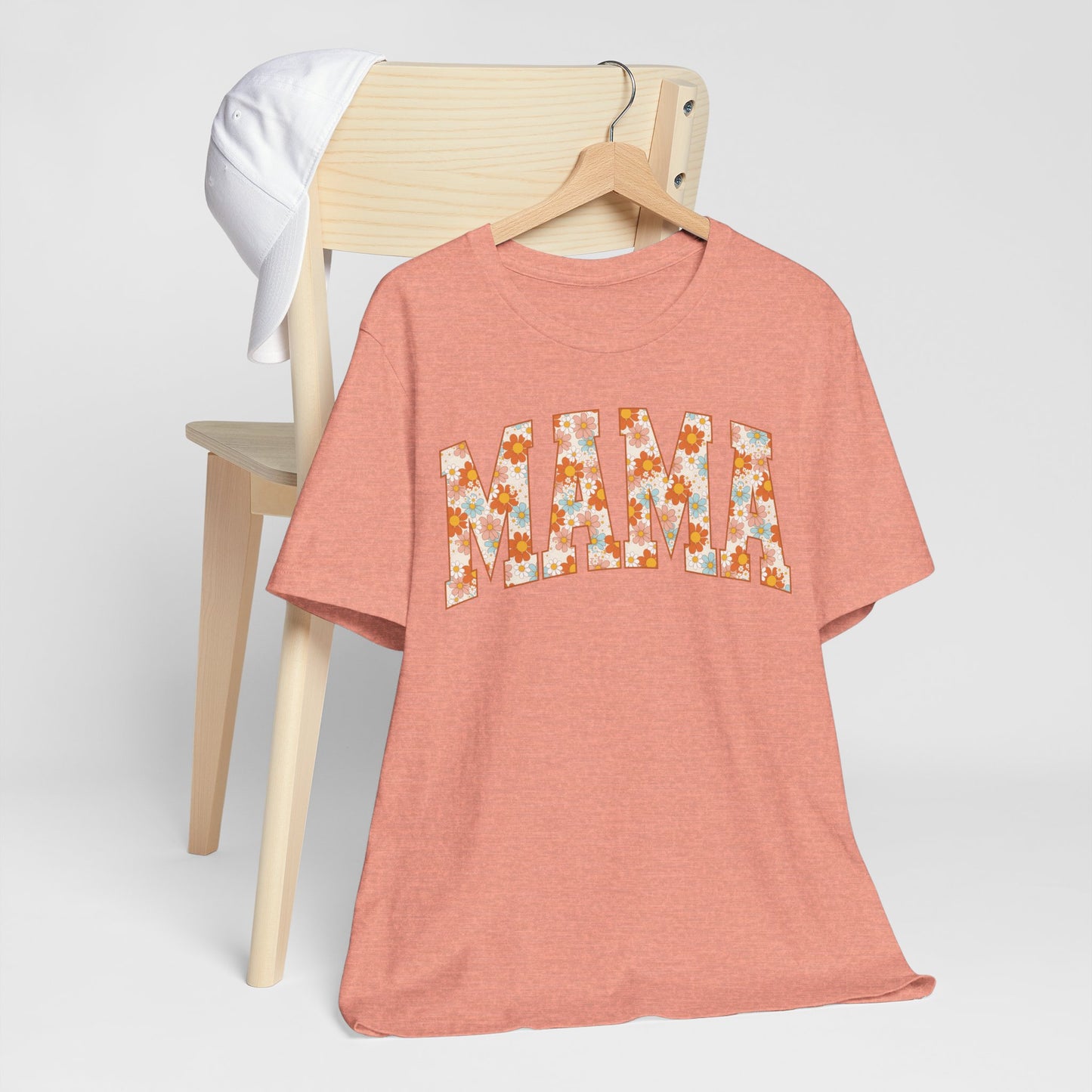 Vintage Floral Mama Tee, Gift for Moms, Casual Summer Top, Boho Style Apparel, Unique Mother's Day Gift