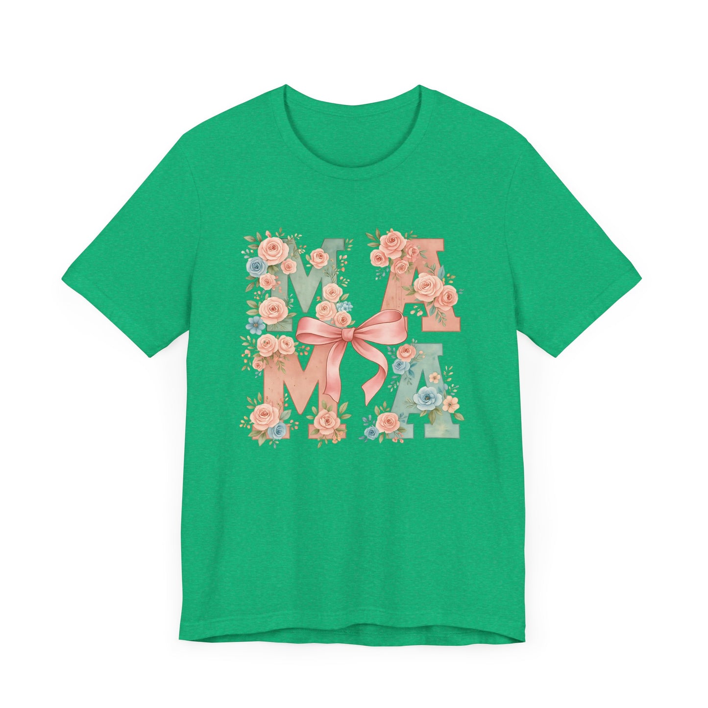 Rose floral Mama Tee  Gift for Moms, Casual Summer Top, Boho Style Apparel, Unique Mother's Day Gift