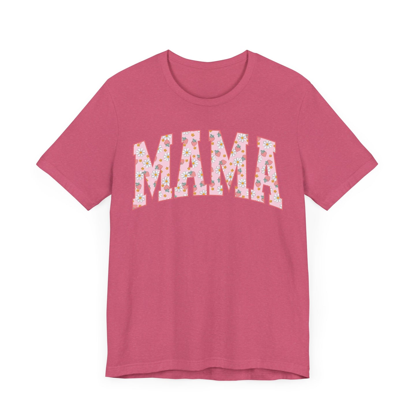 Vintage Floral 2 Mama Tee with a Bow, Gift for Moms, Casual Summer Top, Boho Style Apparel, Unique Mother's Day Gift
