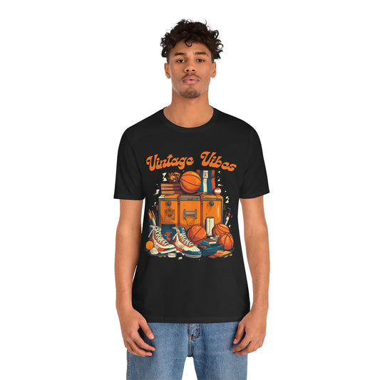 Vintage Vibes Basketball Tee