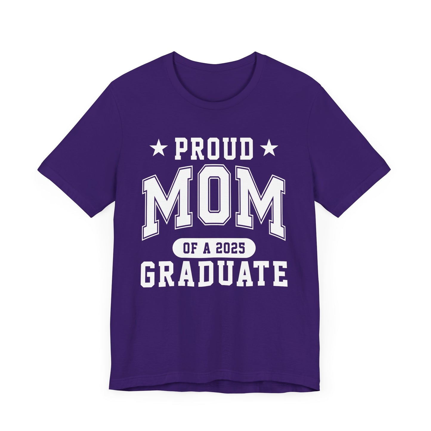 Proud Mom Graduation Tee, Cute Graduation Gift, Unisex Short Sleeve Shirt, Family Celebration Apparel, Step Parent Pride T-Shirt