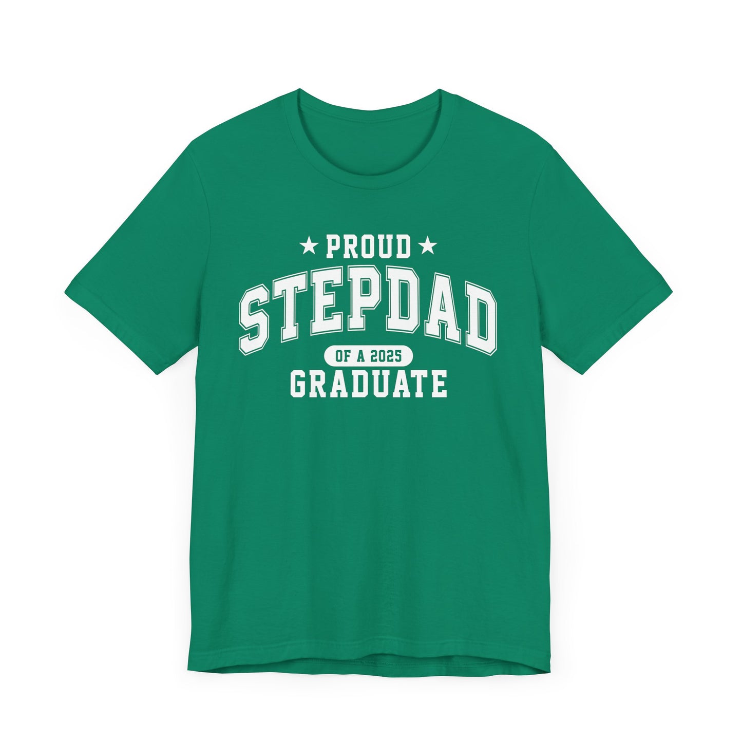 Proud Stepdad Graduation Tee, Cute Graduation Gift, Unisex Short Sleeve Shirt, Family Celebration Apparel, Step Parent Pride T-Shirt