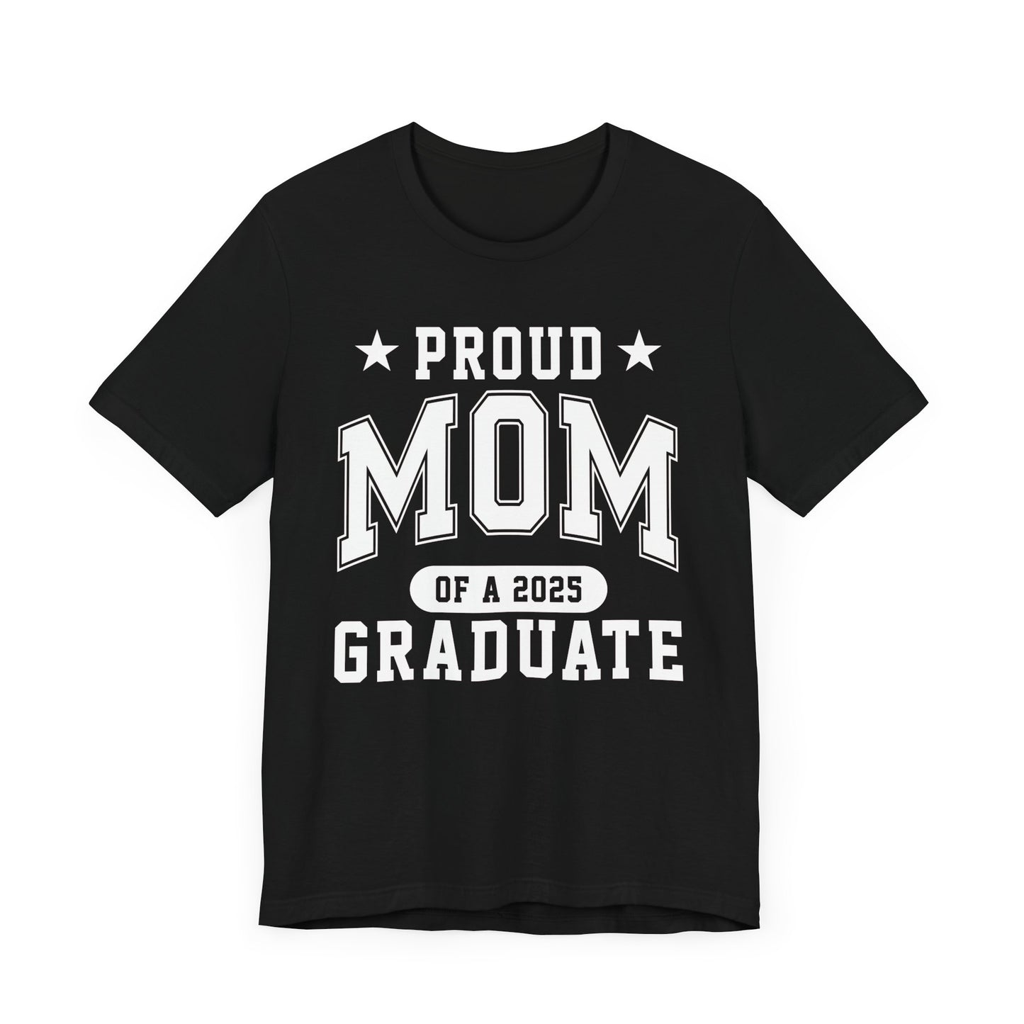 Proud Mom Graduation Tee, Cute Graduation Gift, Unisex Short Sleeve Shirt, Family Celebration Apparel, Step Parent Pride T-Shirt