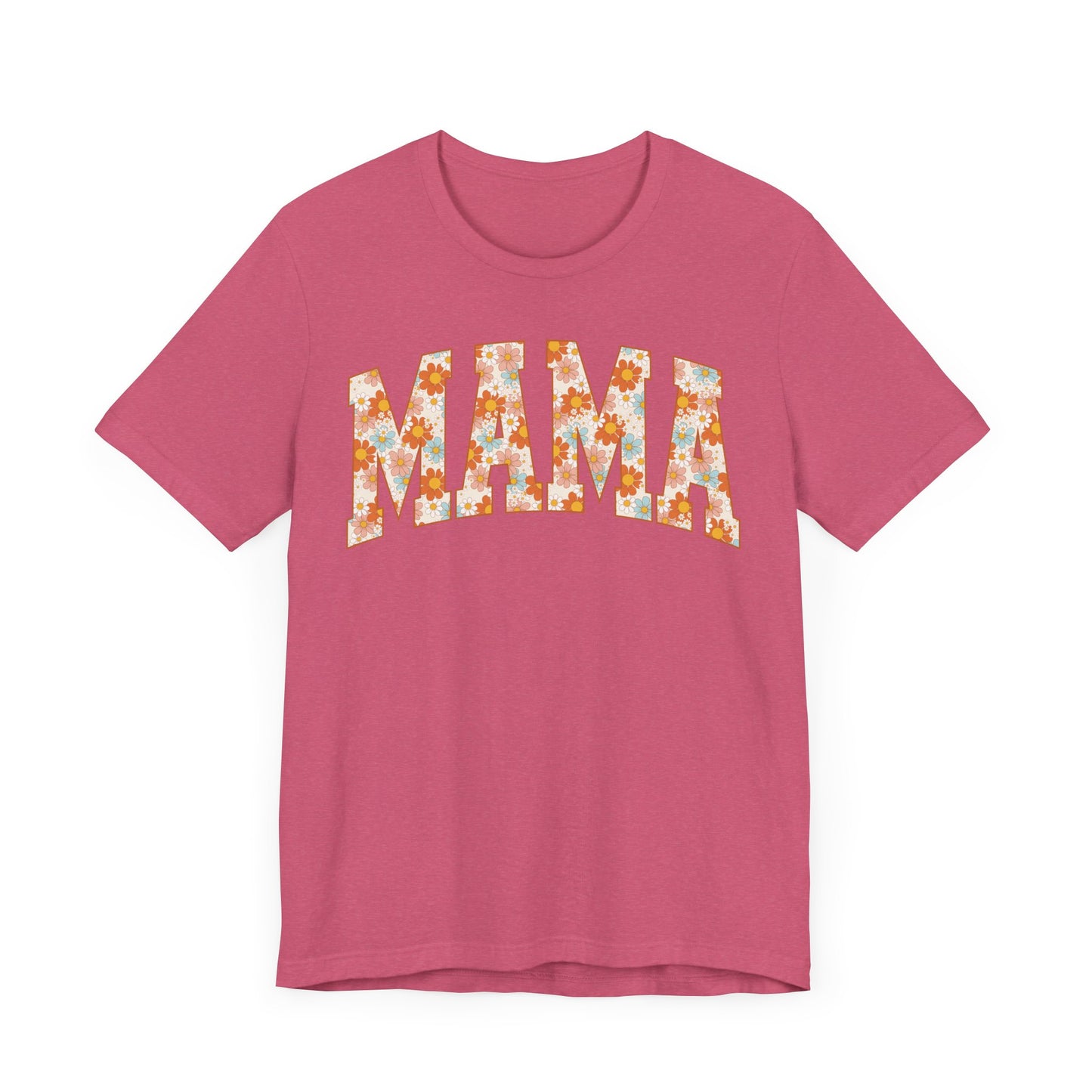 Vintage Floral Mama Tee, Gift for Moms, Casual Summer Top, Boho Style Apparel, Unique Mother's Day Gift