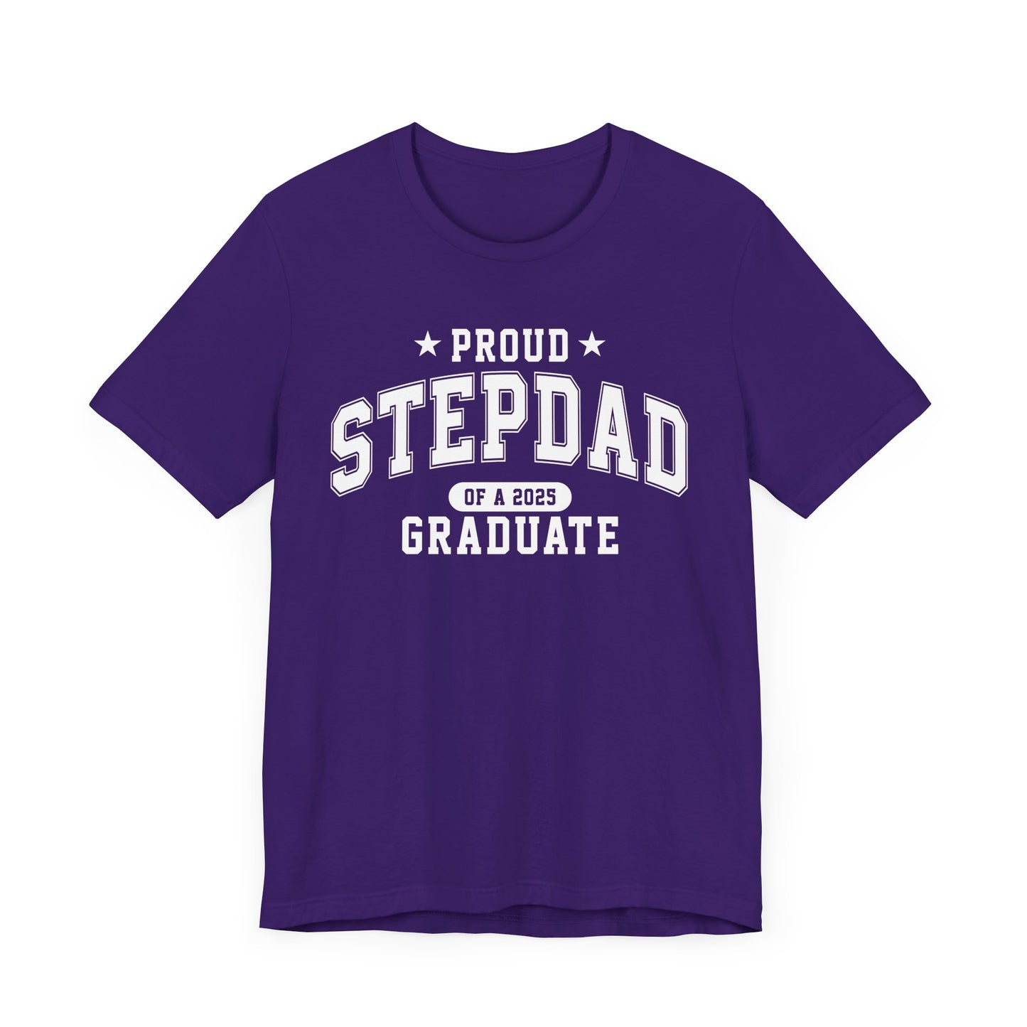 Proud Stepdad Graduation Tee, Cute Graduation Gift, Unisex Short Sleeve Shirt, Family Celebration Apparel, Step Parent Pride T-Shirt