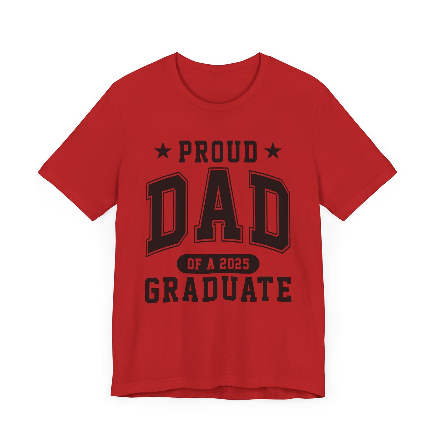 Proud Dad Graduation Tee, Cute Graduation Gift, Unisex Short Sleeve Shirt, Family Celebration Apparel, Step Parent Pride T-Shirt
