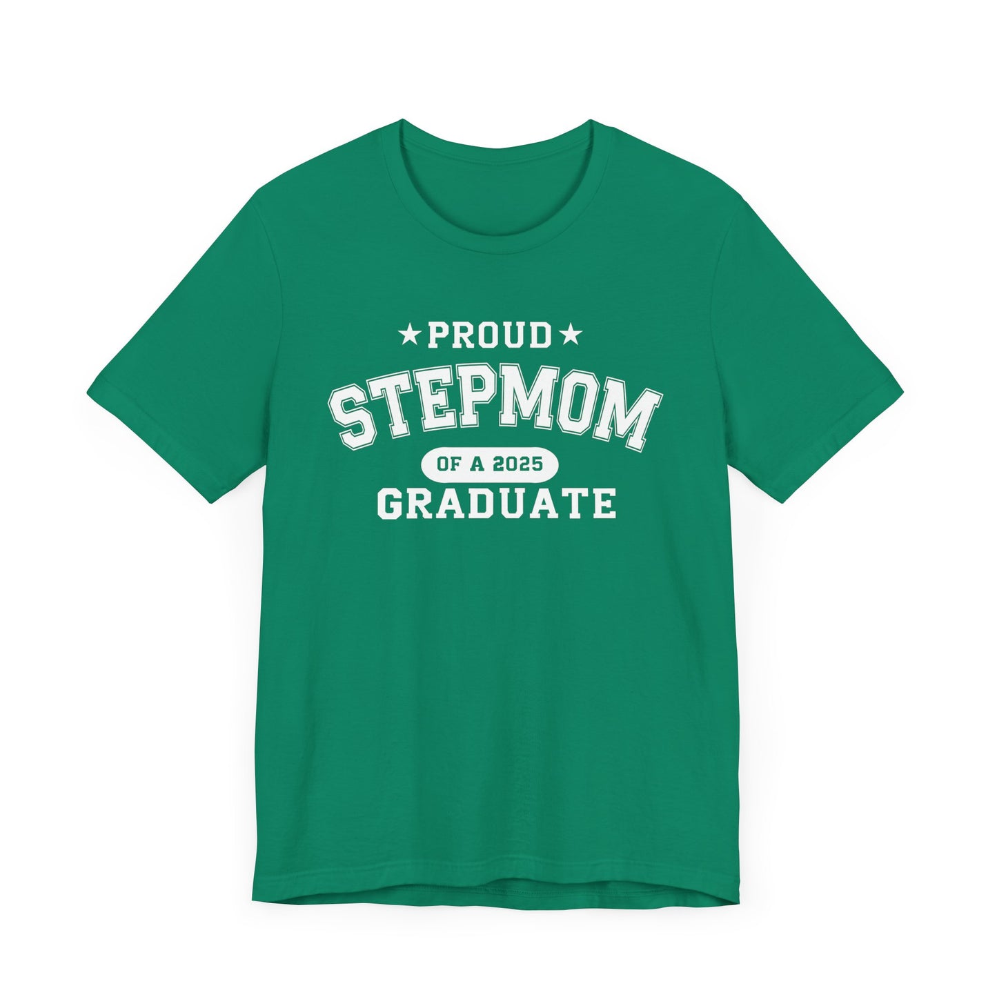 Proud Stepmom Graduation Tee, Cute Graduation Gift, Unisex Short Sleeve Shirt, Family Celebration Apparel, Step Parent Pride T-Shirt