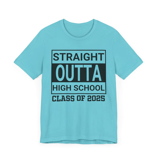 Straight Outta High School Unisex Jersey Short Sleeve Tee