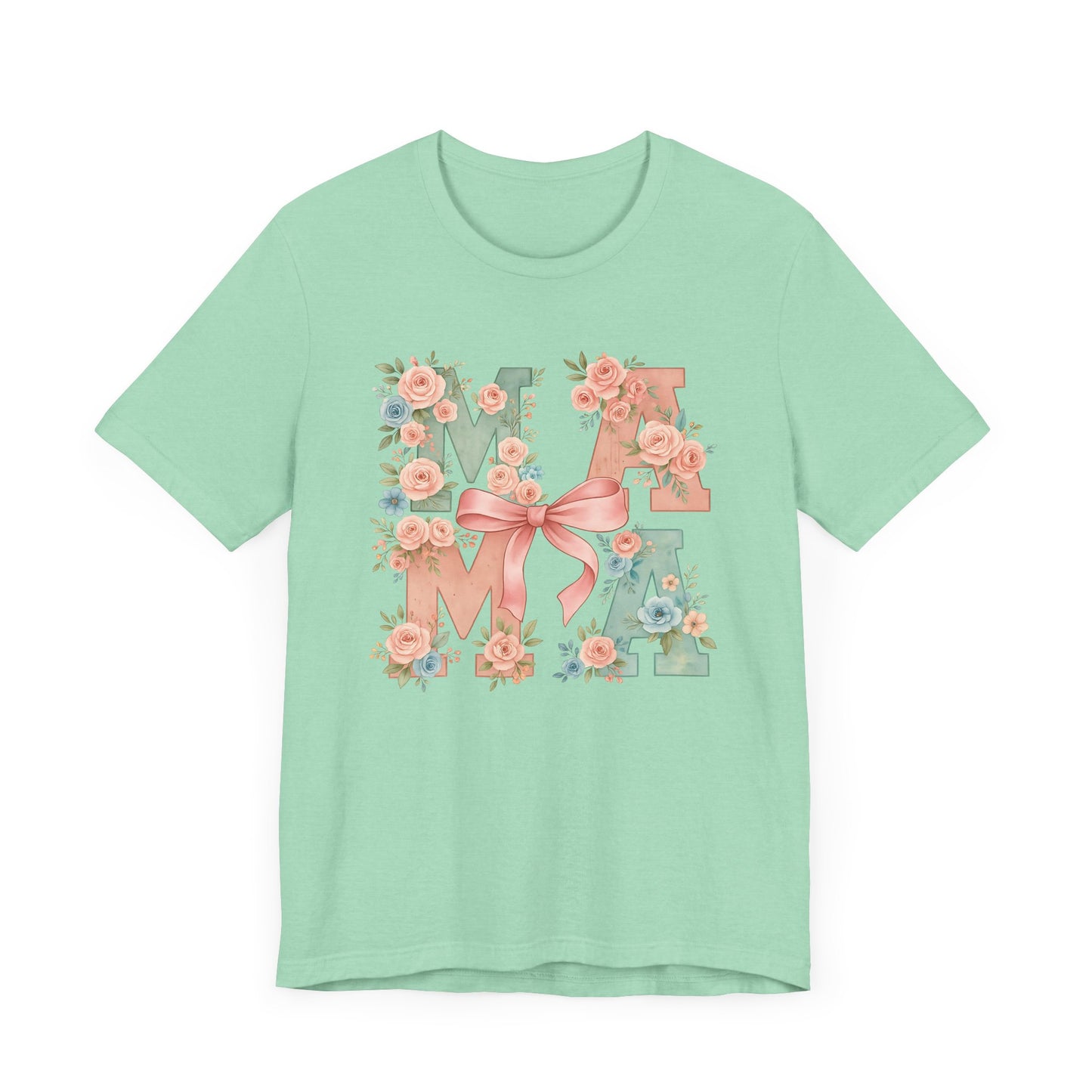 Rose floral Mama Tee  Gift for Moms, Casual Summer Top, Boho Style Apparel, Unique Mother's Day Gift