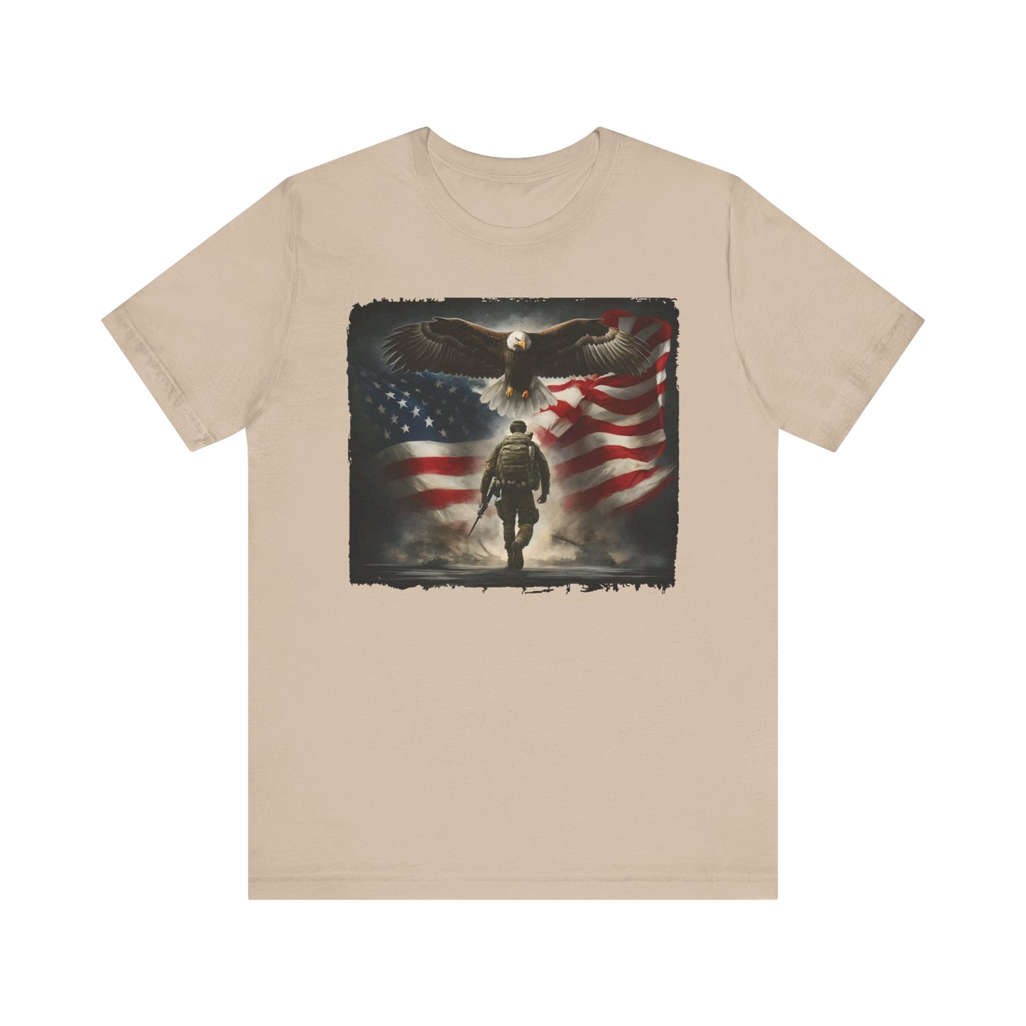 Soldier w/ Eagle & Flag Memorial Day Tee