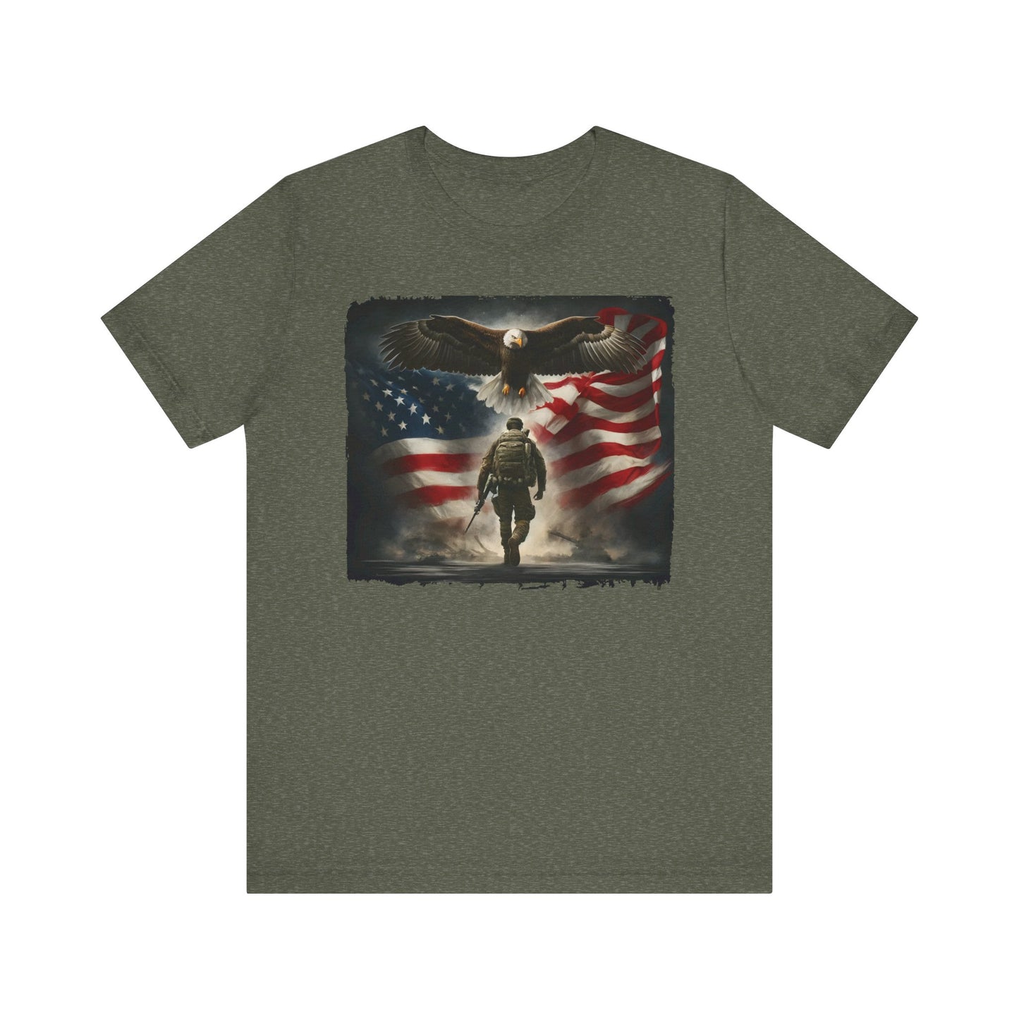 Soldier w/ Eagle & Flag Memorial Day Tee