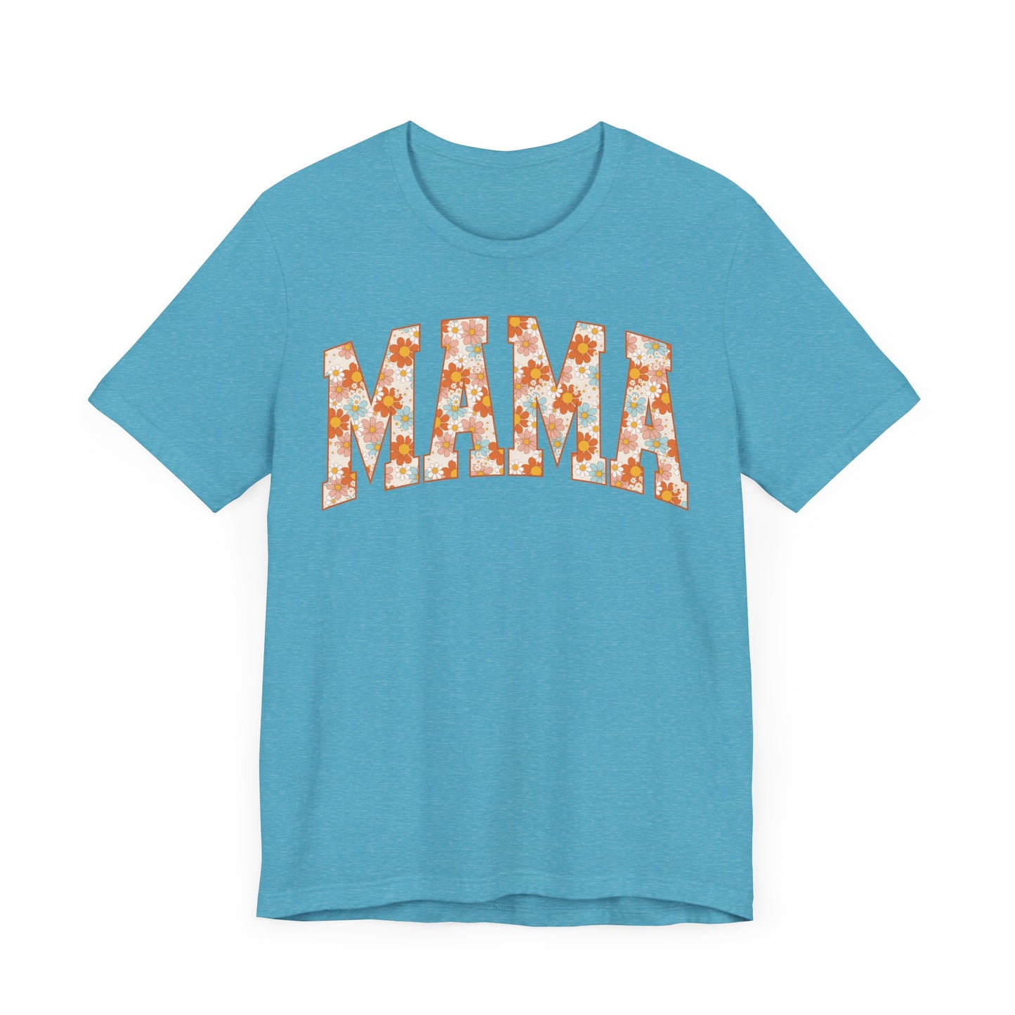 Vintage Floral Mama Tee, Gift for Moms, Casual Summer Top, Boho Style Apparel, Unique Mother's Day Gift