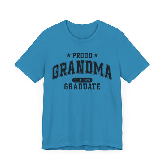 Proud Grandma Graduation Tee, Cute Graduation Gift, Unisex Short Sleeve Shirt, Family Celebration Apparel, Grandparent Pride T-Shirt