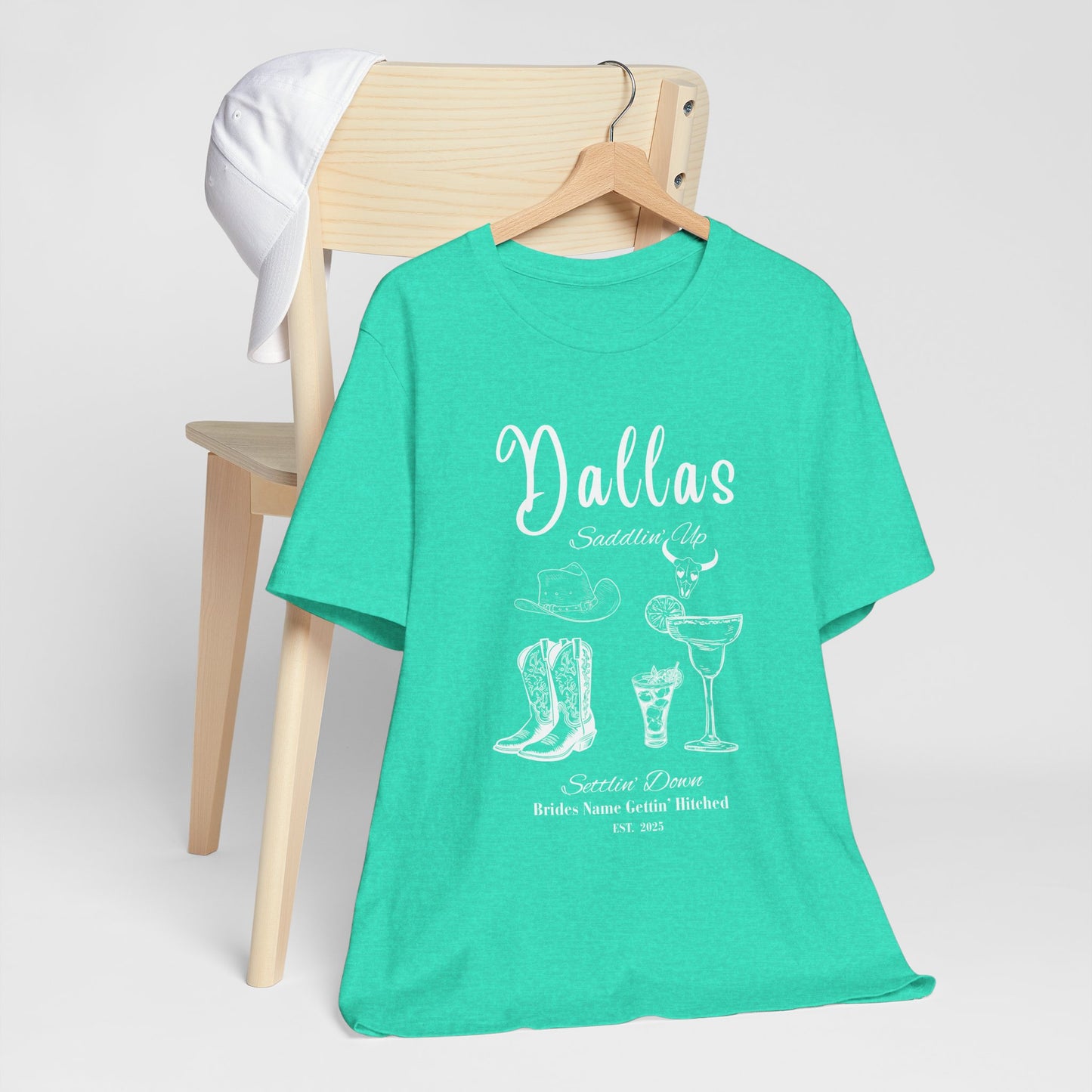 Dallas Bachelorette Party Tee, Fun Vacation Shirt, Girls Night Out, Bride Tribe Apparel, Girls Trip, Nashville Wedding (One Shirt Only)