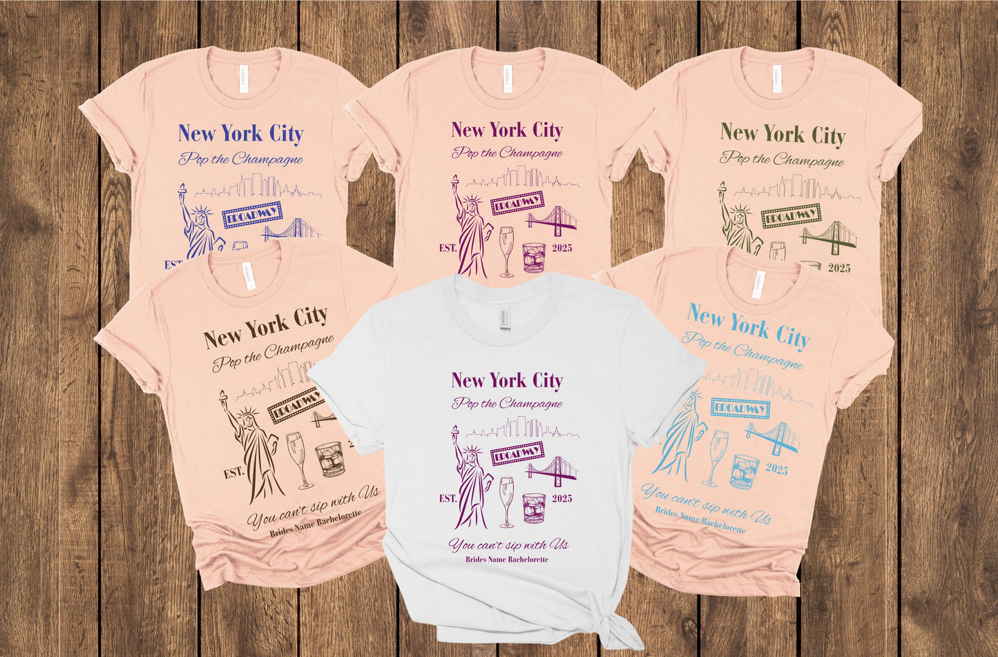 New York City Bachelorette Party Tee, NYC Bridal Party Shirt, Girls Night Out Top, Bride Tribe Apparel, Girls Trip, NYC Wedding, New York NY