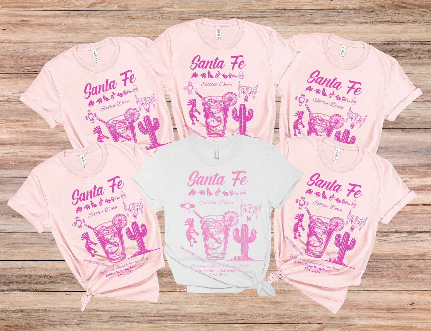 Santa Fe New Mexico Bachelorette Party, Bachelorette Shirt, Travel Tshirt, Girls Night Out, Bride Tribe Apparel, Girls Trip, SantaFe Wedding
