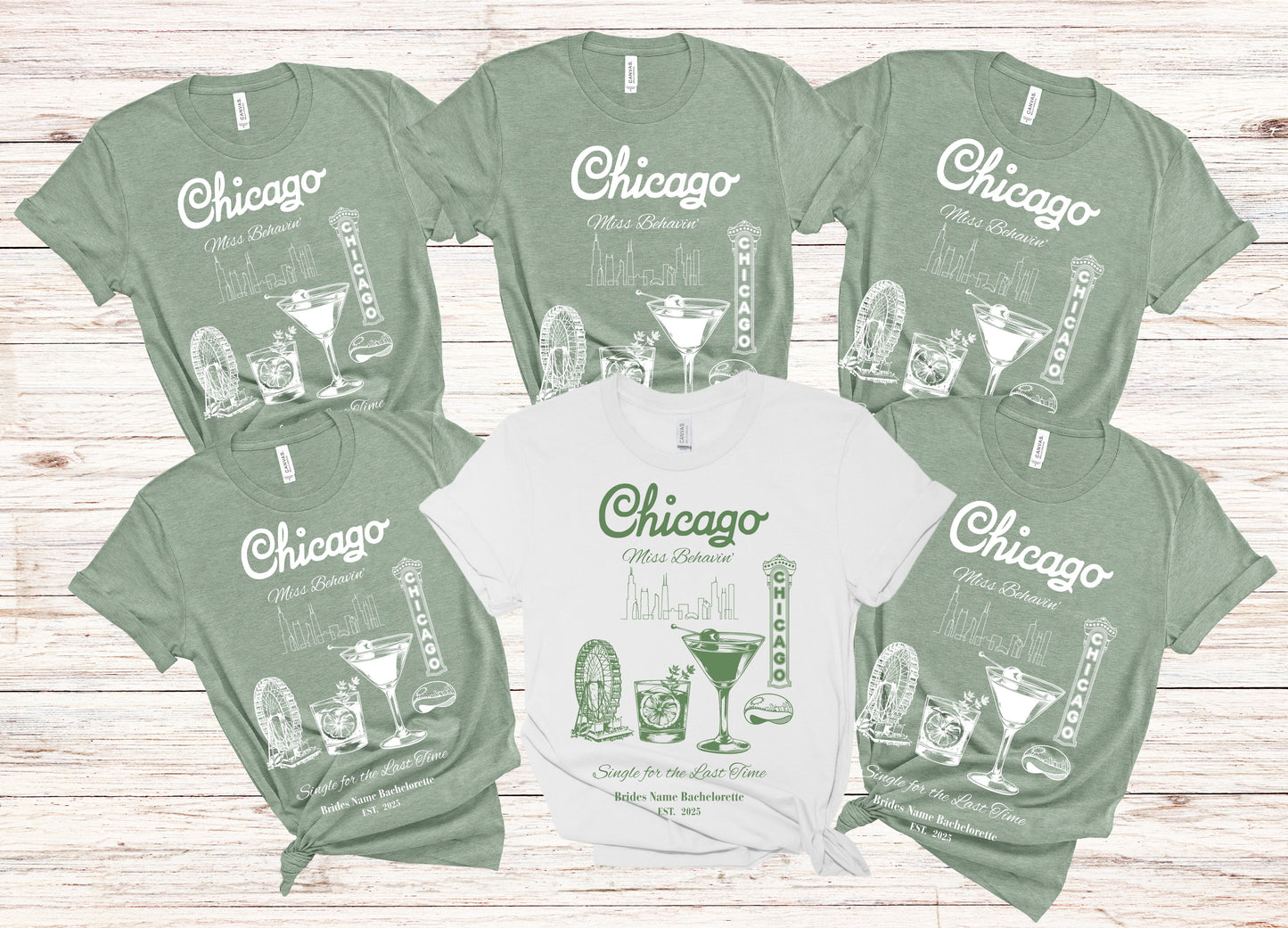 Chicago Bachelorette Party Tee, Fun Vacation Shirt, Travel Souvenir, Girls Night Out Top, Bride Tribe Apparel, Girls Trip, Chi-Town Wedding