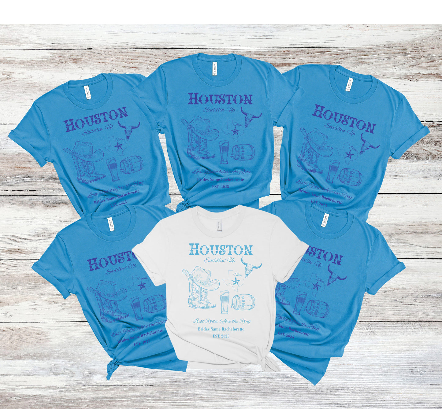 Houston Bachelorette Party Tee, Fun Vacation Shirt, Girls Night Out, Bride Tribe Apparel, Girls Trip, Nashville Wedding (One Shirt Only)