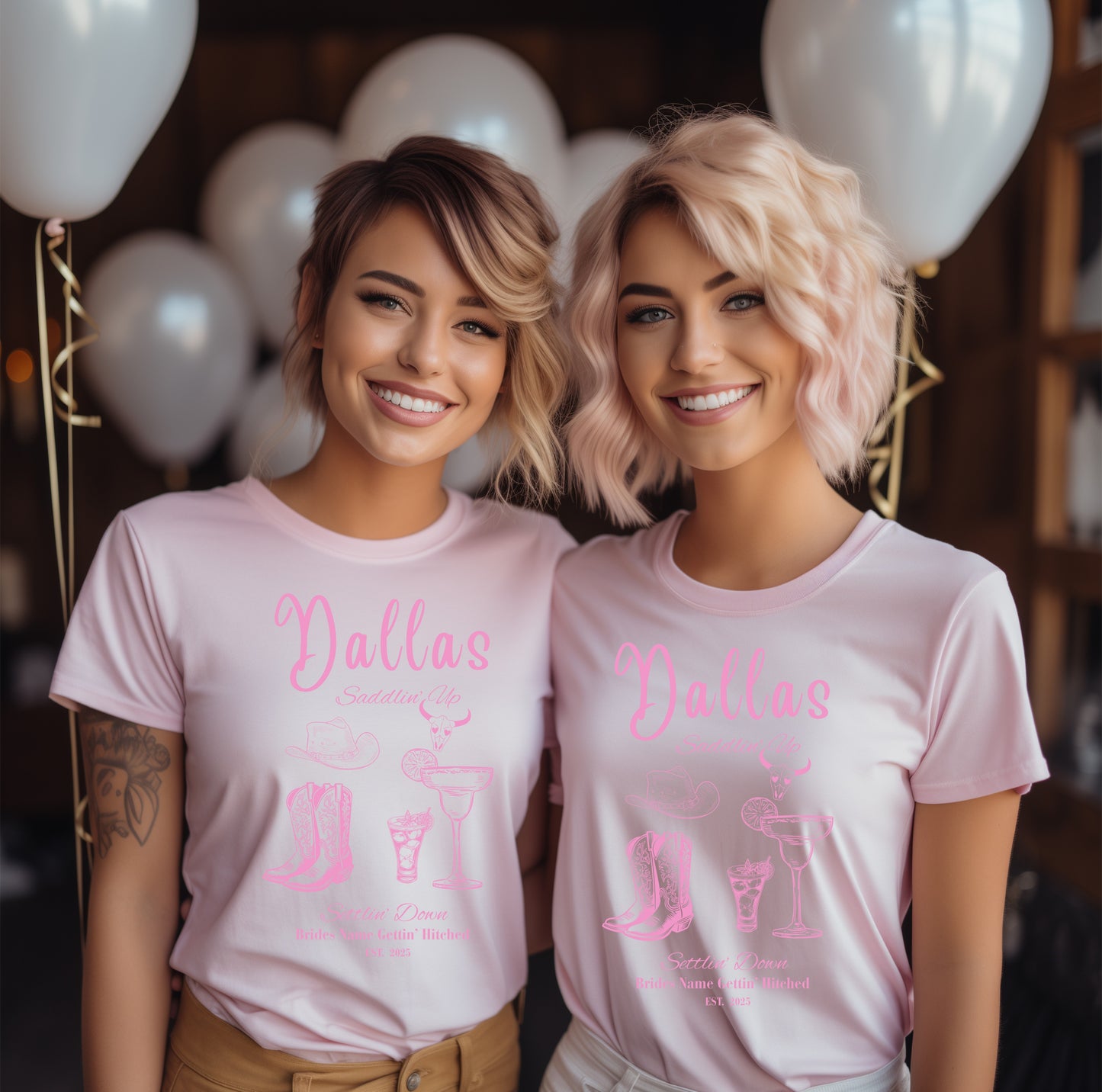Dallas Bachelorette Party Tee, Fun Vacation Shirt, Girls Night Out, Bride Tribe Apparel, Girls Trip, Nashville Wedding (One Shirt Only)