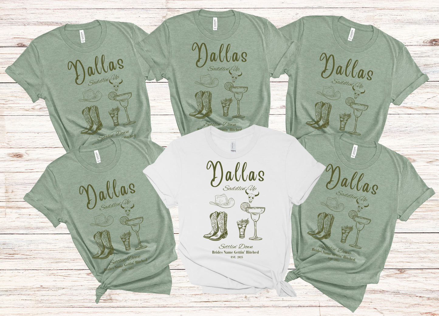 Dallas Bachelorette Party Tee, Fun Vacation Shirt, Girls Night Out, Bride Tribe Apparel, Girls Trip, Nashville Wedding (One Shirt Only)