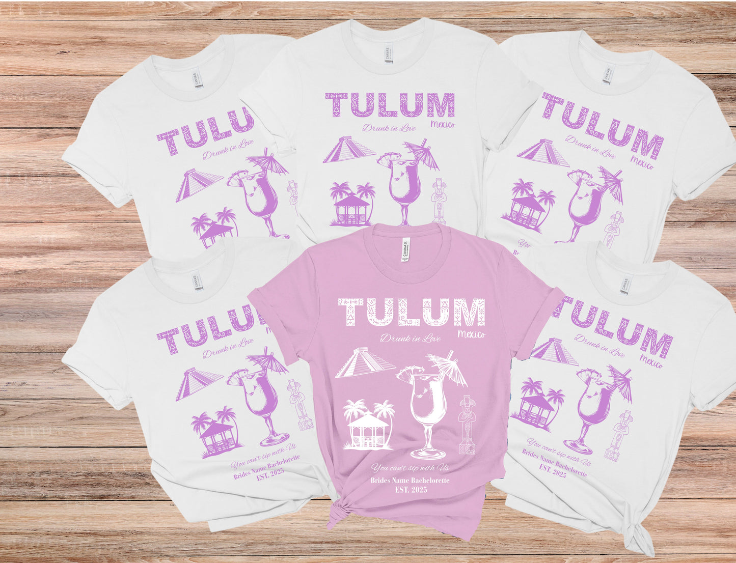 Tulum Mexico Bachelorette Party Tee, Bachelorette Shirt, Travel Tshirt, Girls Night Out Top, Bride Tribe Apparel, Girls Trip, Tulum Wedding