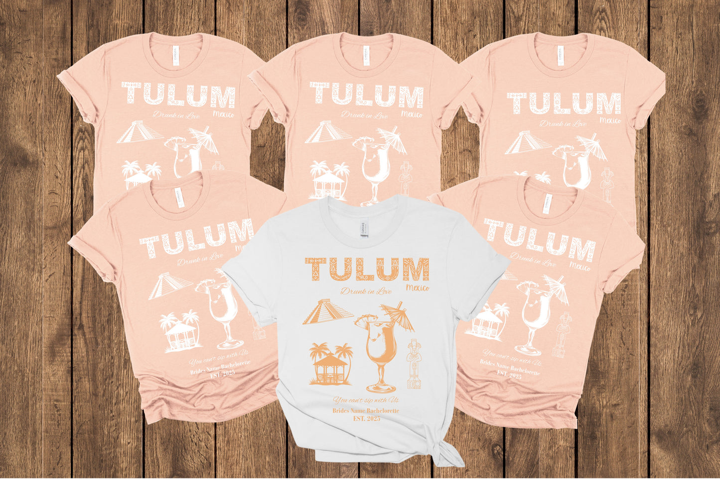 Tulum Mexico Bachelorette Party Tee, Bachelorette Shirt, Travel Tshirt, Girls Night Out Top, Bride Tribe Apparel, Girls Trip, Tulum Wedding