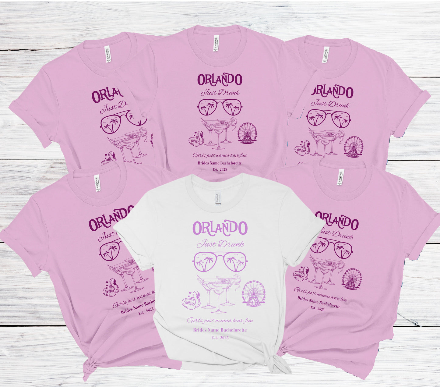 Orlando Bachelorette Party Tee, Fun Vacation Shirt, Travel Souvenir, Girls Night Out Top, Bride Tribe Apparel, Girls Trip, Vegas Wedding