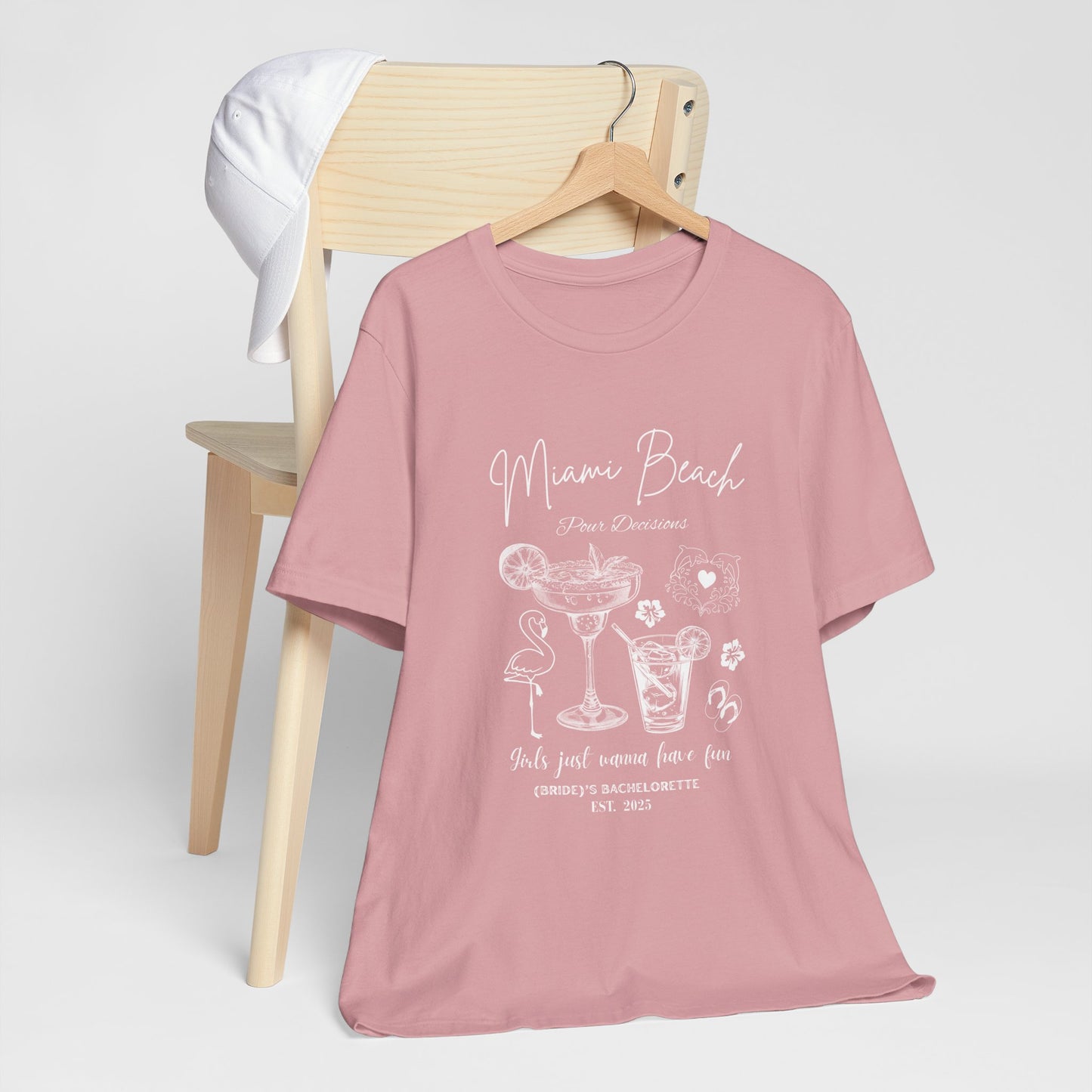 Miami Bachelorette Party Tee, Fun Vacation Shirt, Travel Souvenir, Girls Night Out Top, Bride Tribe Apparel, Girls Trip, Vegas Wedding