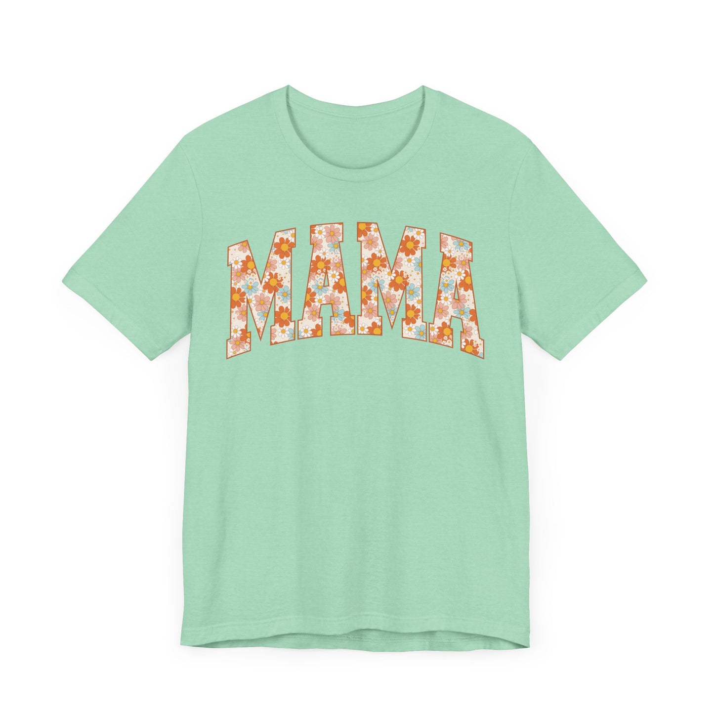 Vintage Floral Mama Tee, Gift for Moms, Casual Summer Top, Boho Style Apparel, Unique Mother's Day Gift