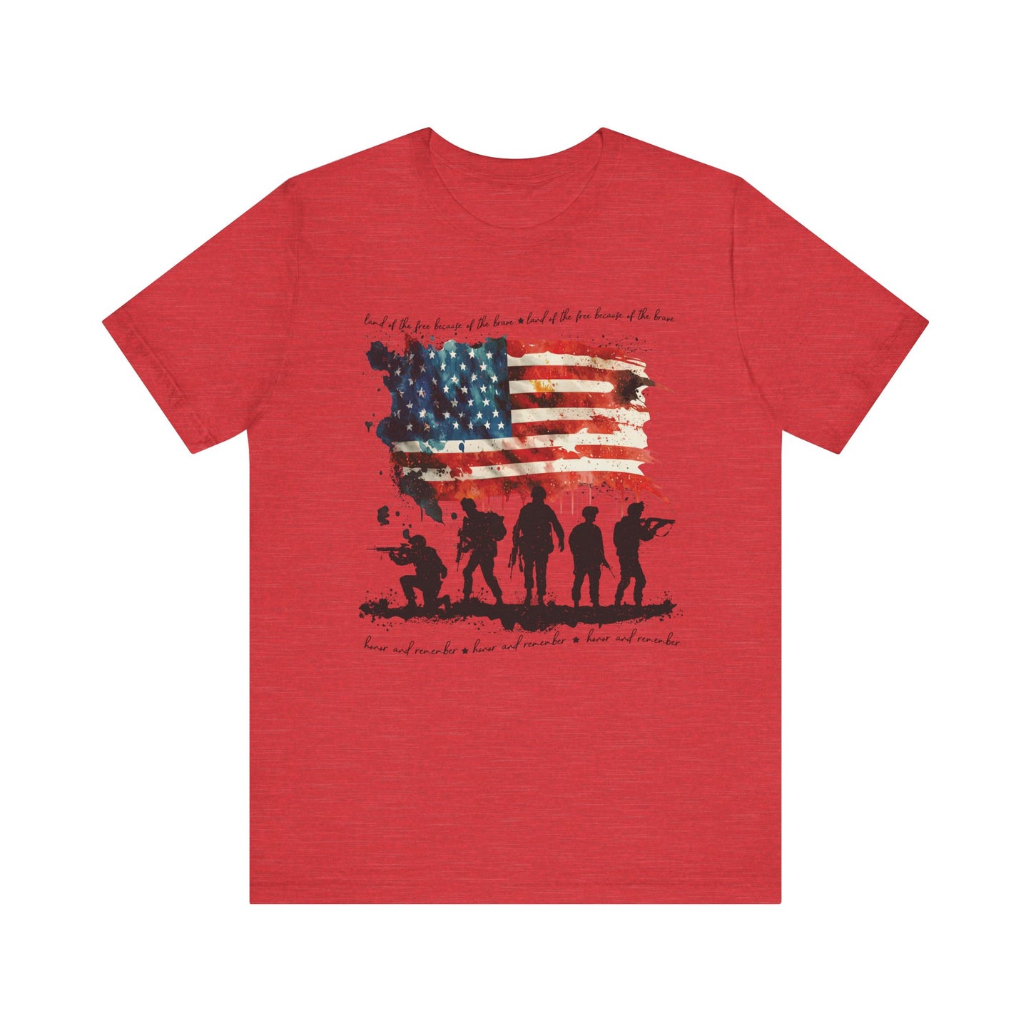 Soldiers and Flag Memorial Day Tee