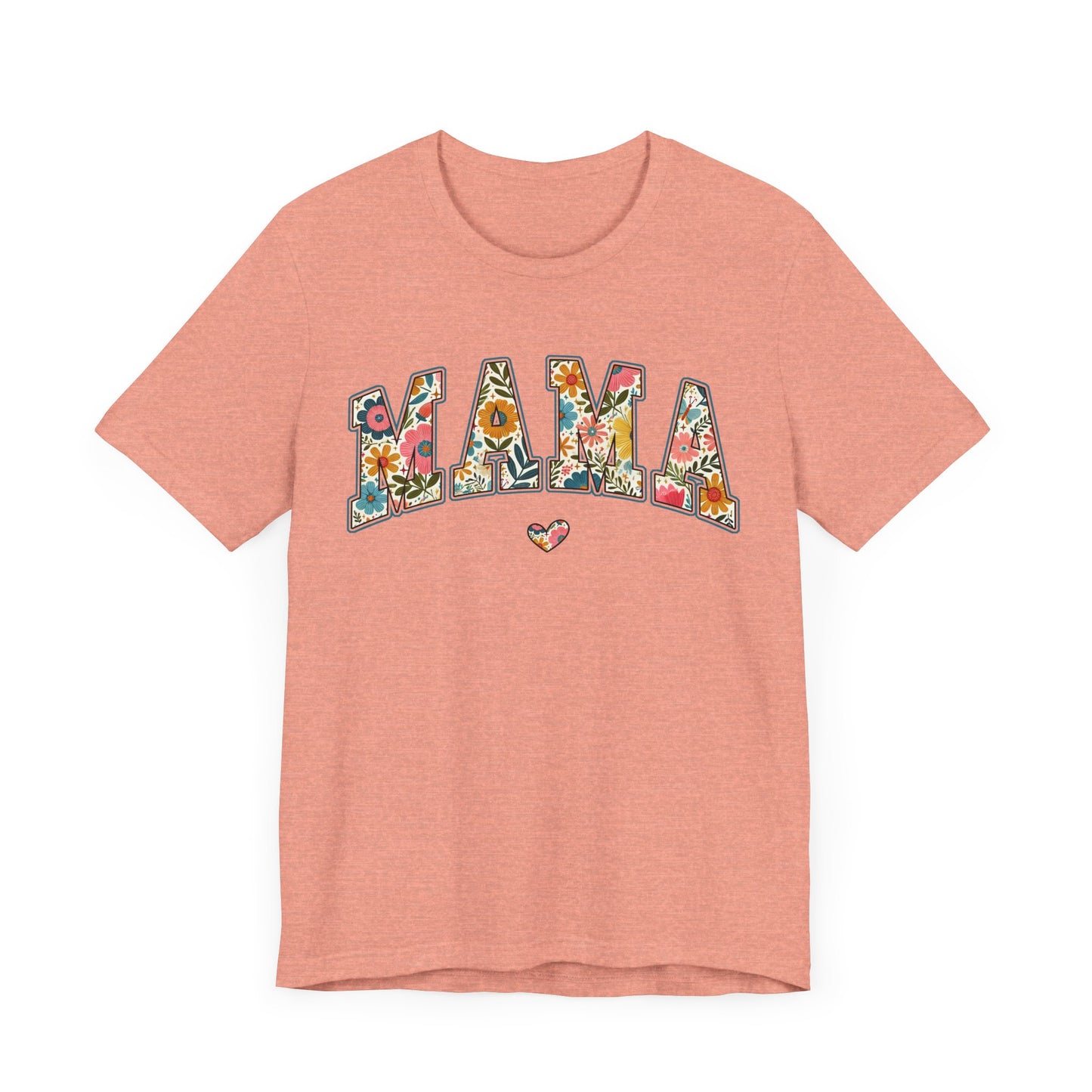 Boho Floral Mama Tee  Gift for Moms, Casual Summer Top, Boho Style Apparel, Unique Mother's Day Gift