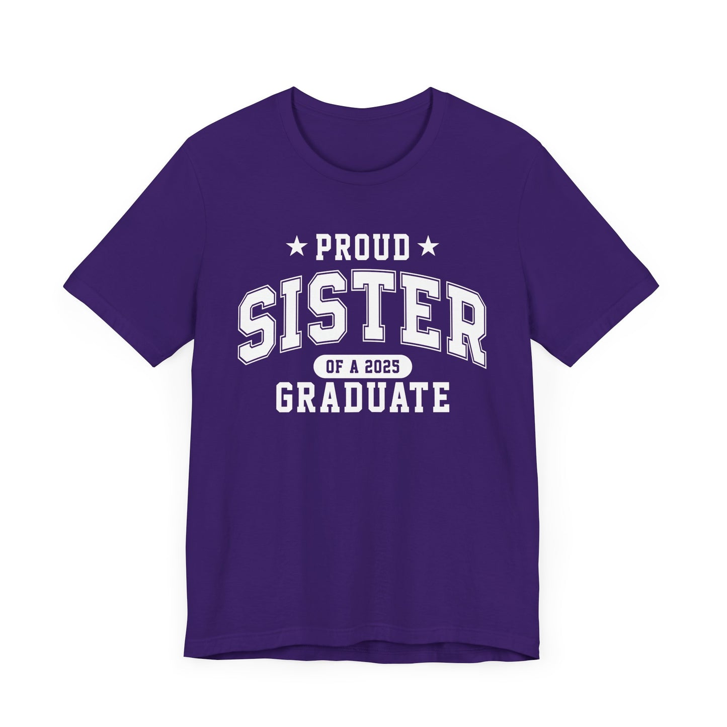 Proud Sister Graduation Tee, Cute Graduation Gift, Unisex Short Sleeve Shirt, Family Celebration Apparel, Sibling Pride T-Shirt
