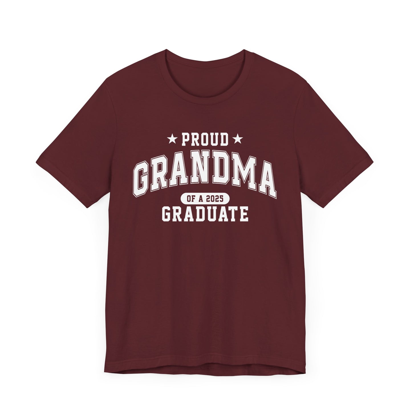 Proud Grandma Graduation Tee, Cute Graduation Gift, Unisex Short Sleeve Shirt, Family Celebration Apparel, Grandparent Pride T-Shirt