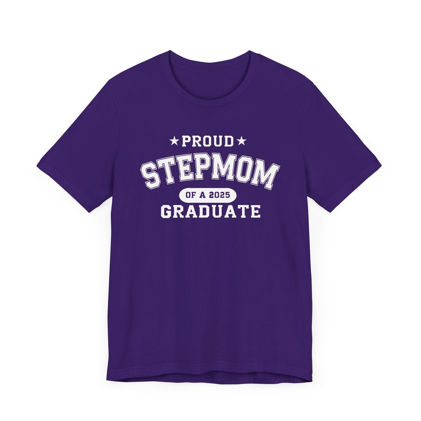 Proud Stepmom Graduation Tee, Cute Graduation Gift, Unisex Short Sleeve Shirt, Family Celebration Apparel, Step Parent Pride T-Shirt