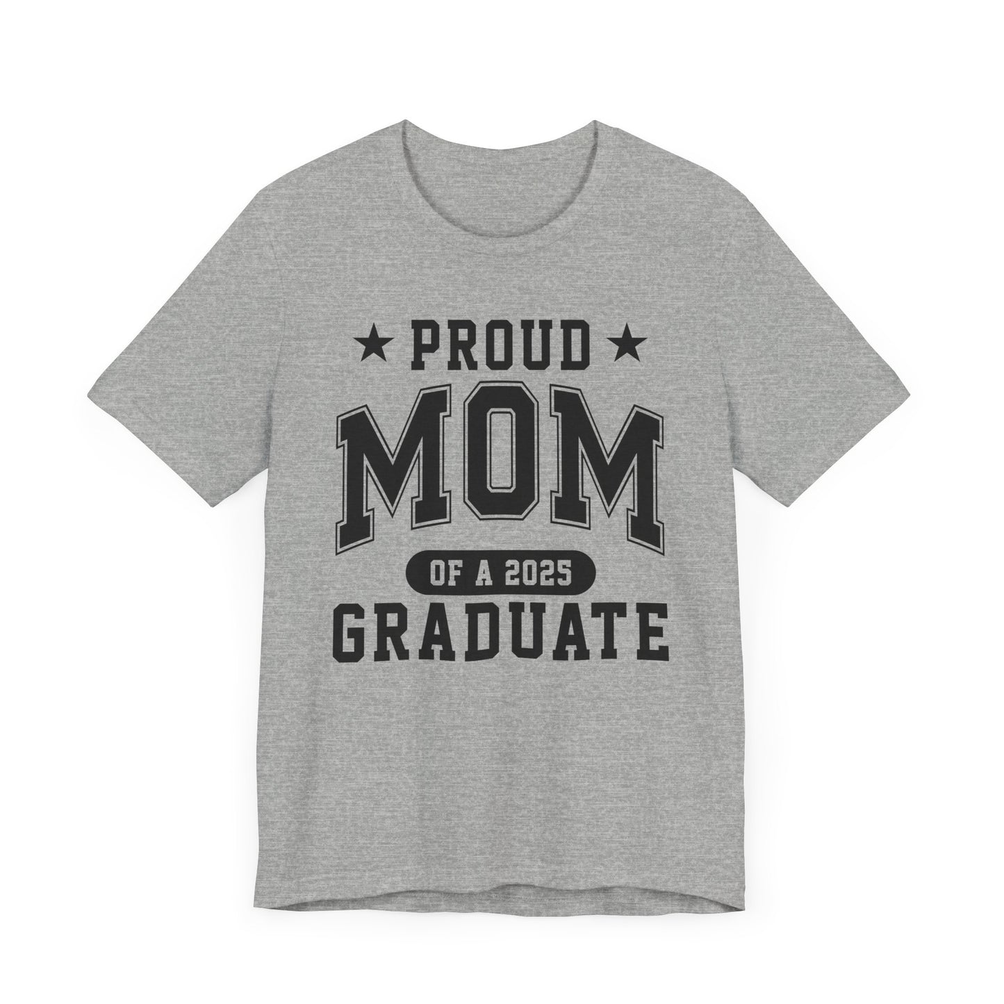 Proud Mom Graduation Tee, Cute Graduation Gift, Unisex Short Sleeve Shirt, Family Celebration Apparel, Step Parent Pride T-Shirt