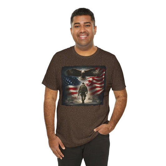 Soldier w/ Eagle & Flag Memorial Day Tee
