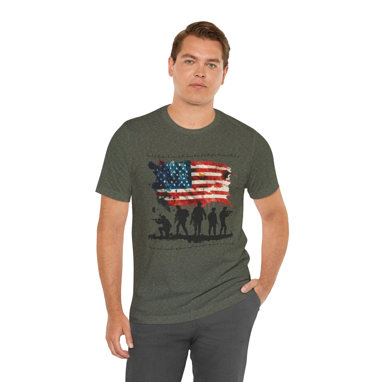 Soldiers and Flag Memorial Day Tee