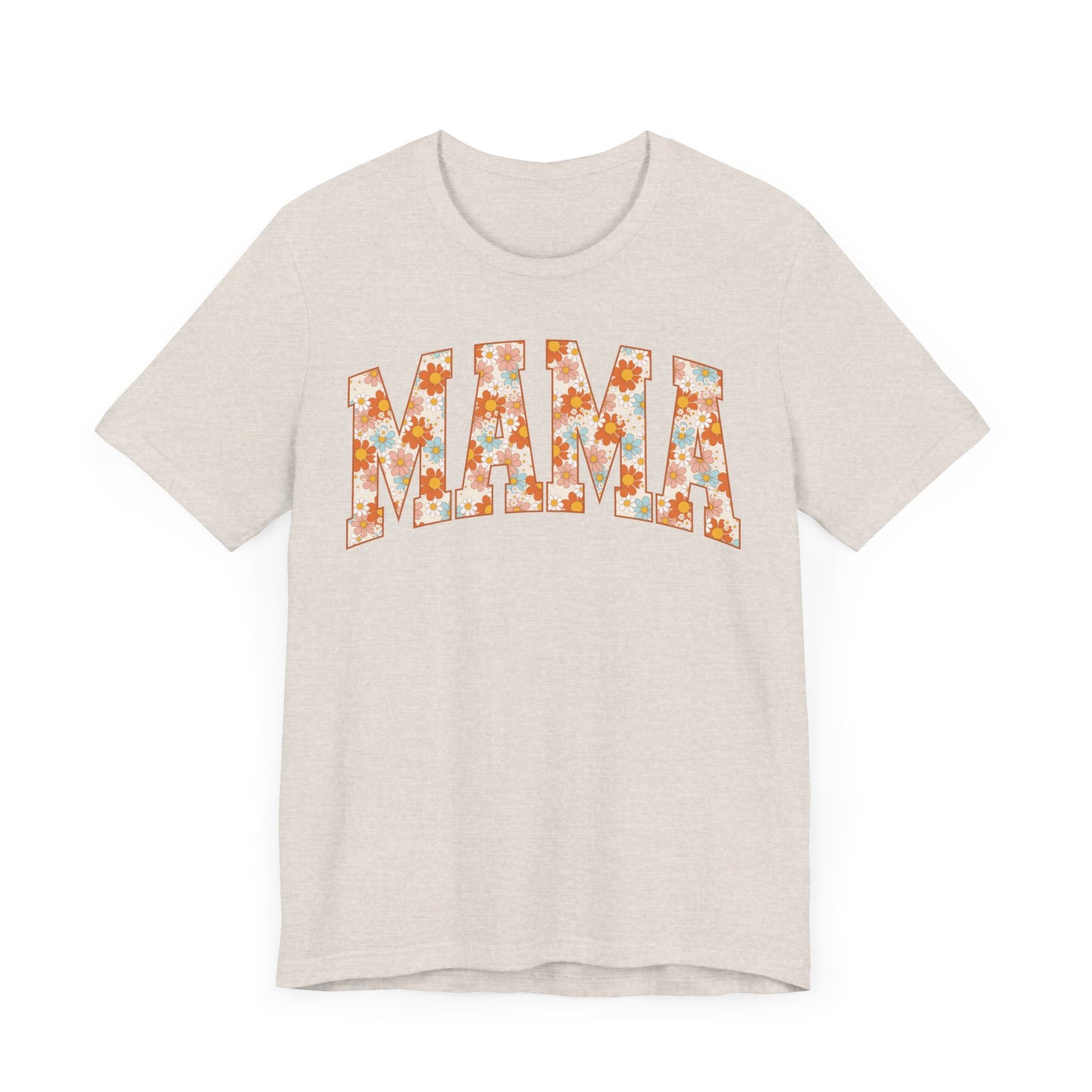 Vintage Floral Mama Tee, Gift for Moms, Casual Summer Top, Boho Style Apparel, Unique Mother's Day Gift