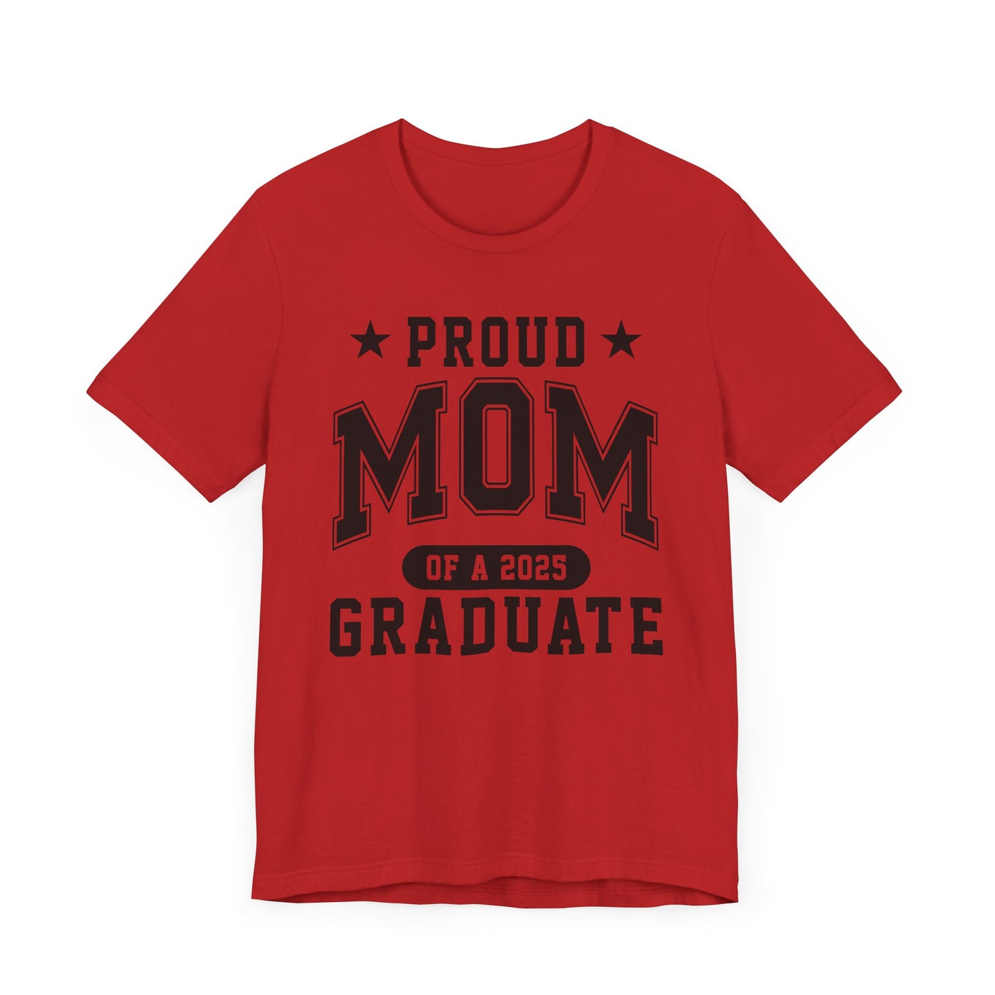 Proud Mom Graduation Tee, Cute Graduation Gift, Unisex Short Sleeve Shirt, Family Celebration Apparel, Step Parent Pride T-Shirt