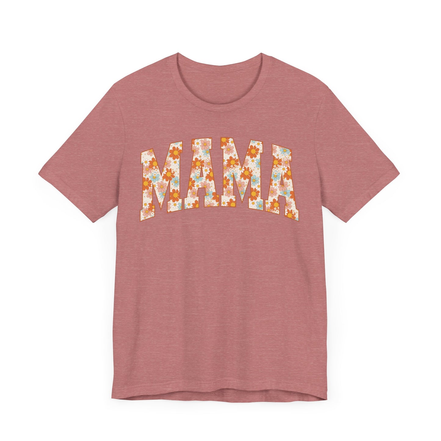 Vintage Floral Mama Tee, Gift for Moms, Casual Summer Top, Boho Style Apparel, Unique Mother's Day Gift