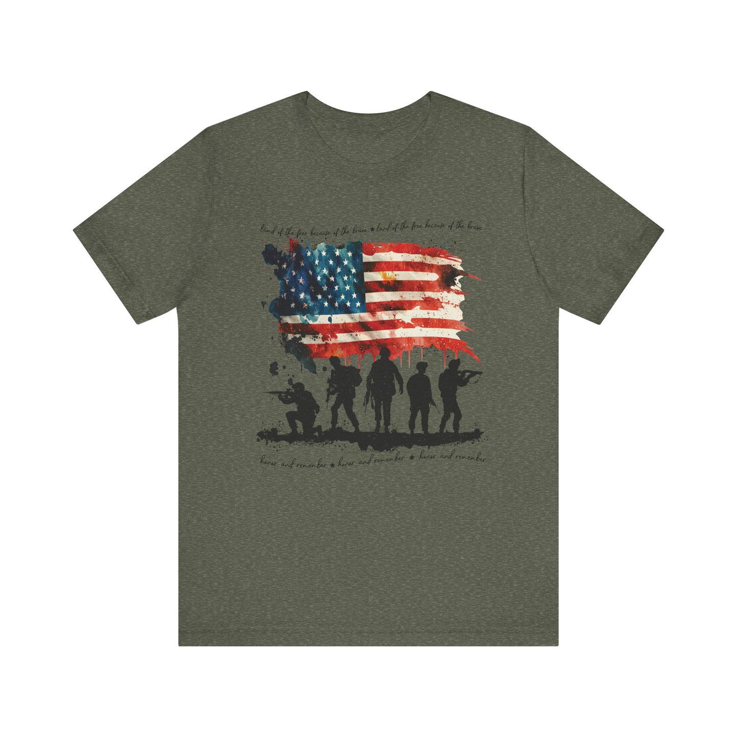 Soldiers and Flag Memorial Day Tee