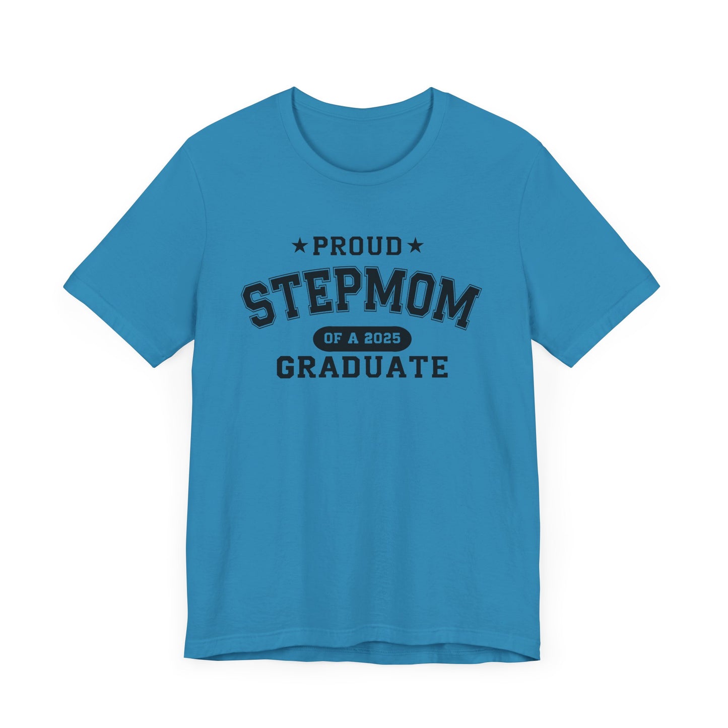 Proud Stepmom Graduation Tee, Cute Graduation Gift, Unisex Short Sleeve Shirt, Family Celebration Apparel, Step Parent Pride T-Shirt